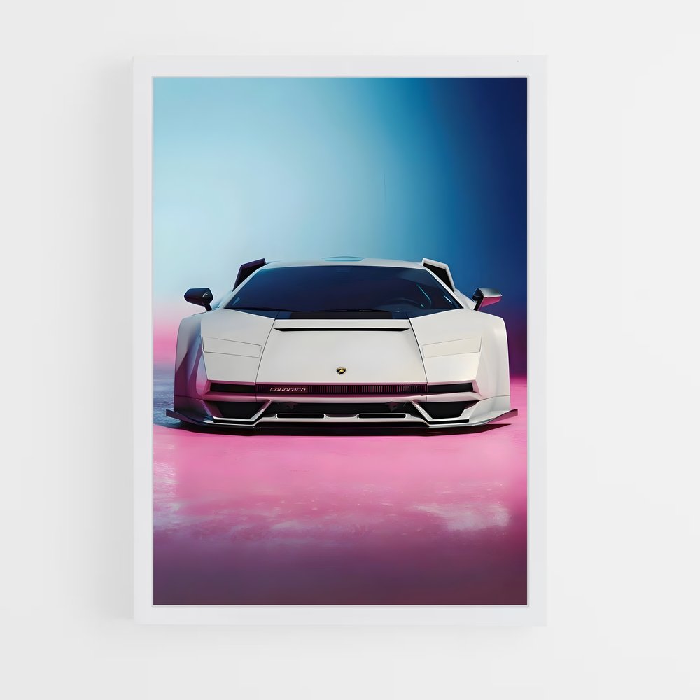 Poster L'Élégance Électrique – affiche Lamborghini (vue 3)